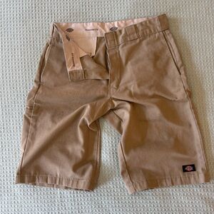 Dickies Women’s Khaki Flat Front Shorts